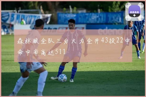 森林狼全队三分火力全开43投22中命中率高达511